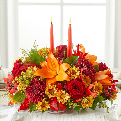 Autumn's Embrace Centerpiece –  Greater Wichita Flower Shop, Wichita KS