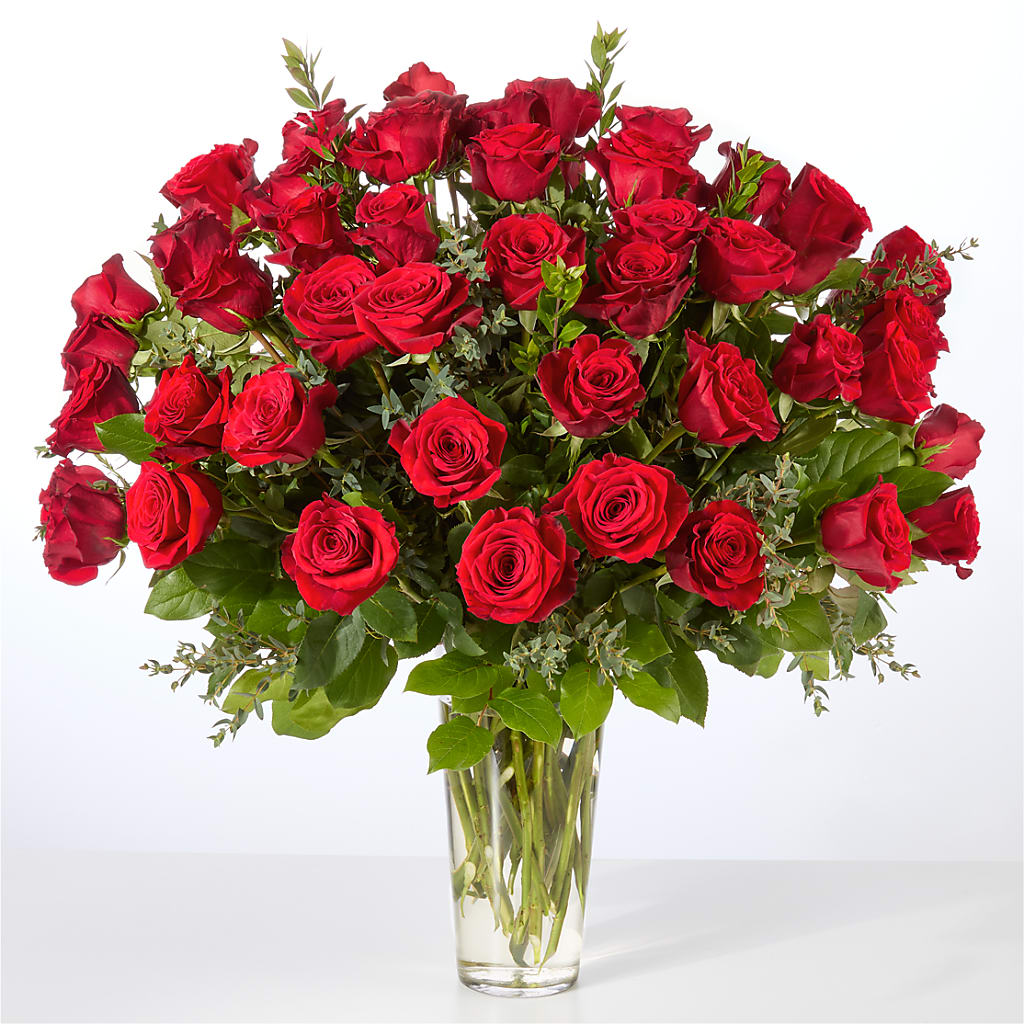 Forever Yours Fifty Stem Red Rose Bouquet –  Greater Wichita Flower Shop, Wichita KS
